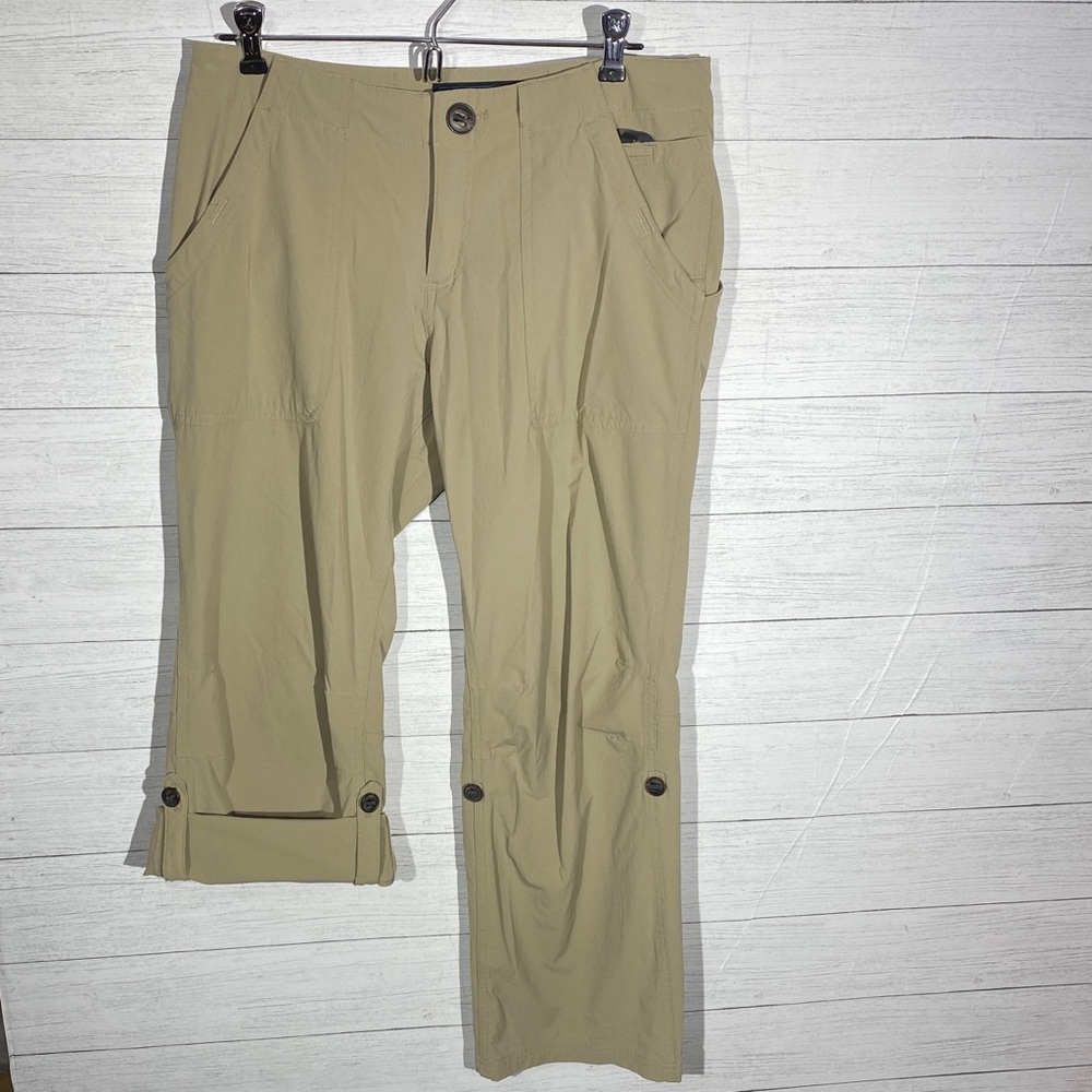 EMS hiking outdoor pants women’s 6-S tan convertible into shorts Nylon quick dry